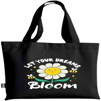 Dezllia Premium Design Tote Bag Black Dezllia Tote Bag